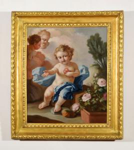 Pietro Bardellino (Neapel, 1732 – Neapel, 1806), Heiliges Herz des Jesuskindes, Öl auf Leinwand